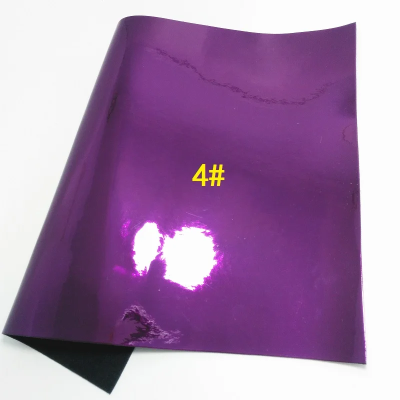 Glitterwishcome 30X134 см мини рулон гладкой лакированной зеркальной искусственной синтетической кожи ткань, GM001 - Цвет: 4