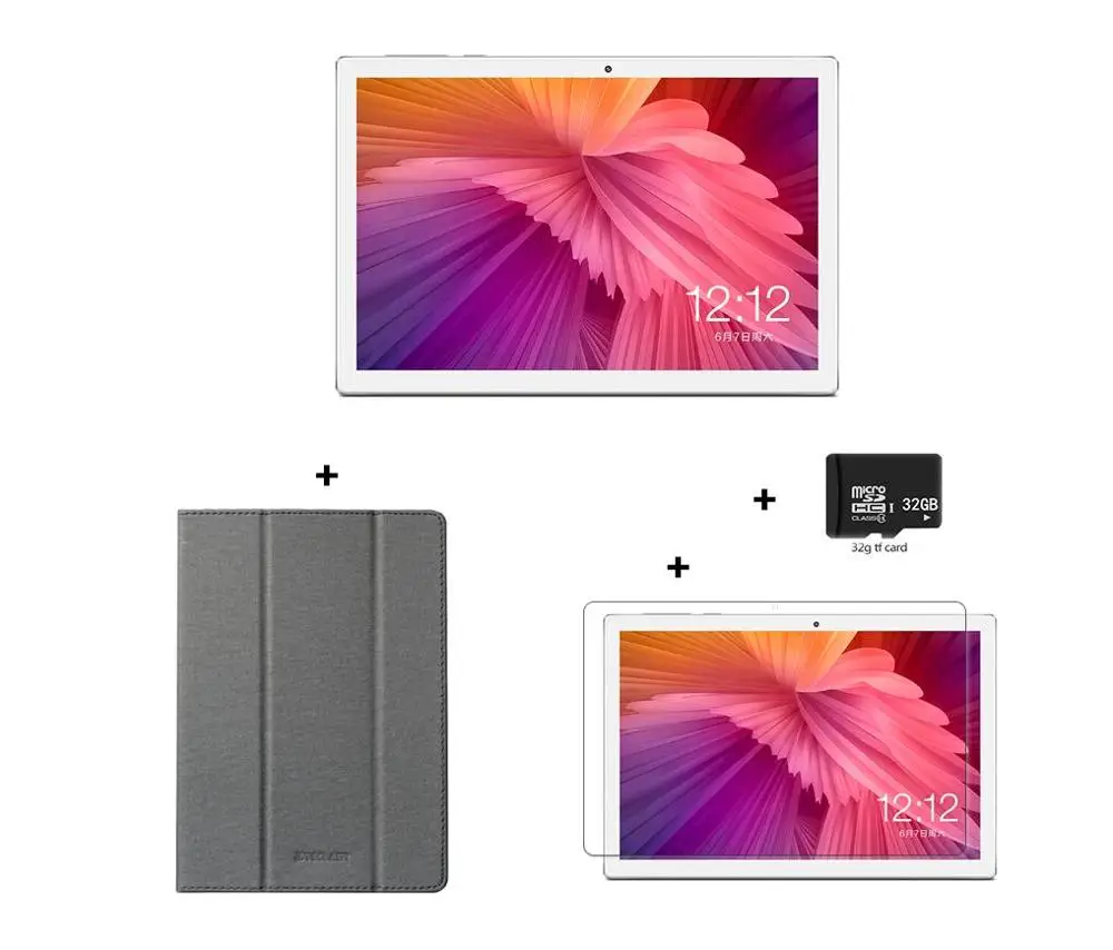 AD CASEADGLAD 32TF Teclast M30 10.1inch Deca Core Dual 4G Phone Tablets 2560 x 1600 2.5k 4GB RAM 128GB ROM MT6797 X27 GPS Android 8.0 Tablet PC - Комплект: AD CASEADGLAD 32TF
