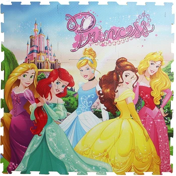 

Princess 9pcs/pack foam mat Mickey Minnie 30x30cm per piece Frozen Baby Child Play Floor Mat Game carpet Crawling mat