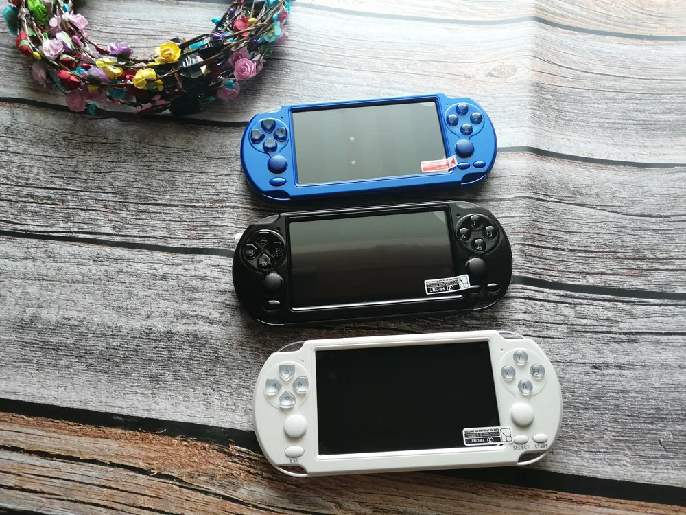 2019 version X7/X9 Plus Handheld Game Player 5.1 Inch HD  8G ROM Built in 10000 Games TV Output Multimedia Video Game Console
