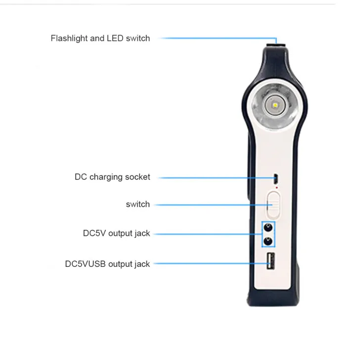 Портативная солнечная панель генераторная система USB порт встроенный светильник JDH99