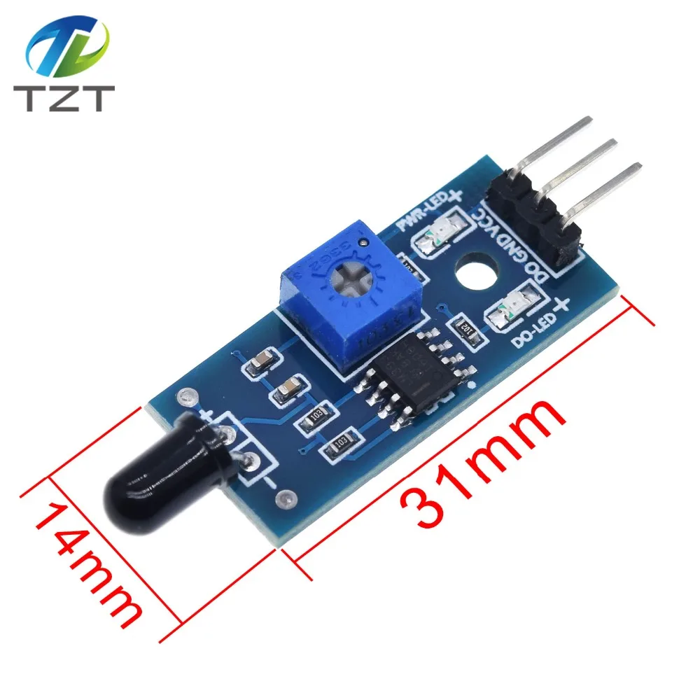 LM393 4 Pin ИК датчик обнаружения пламени модуль пожарный Детектор инфракрасный модуль приемника для arduino Diy Kit