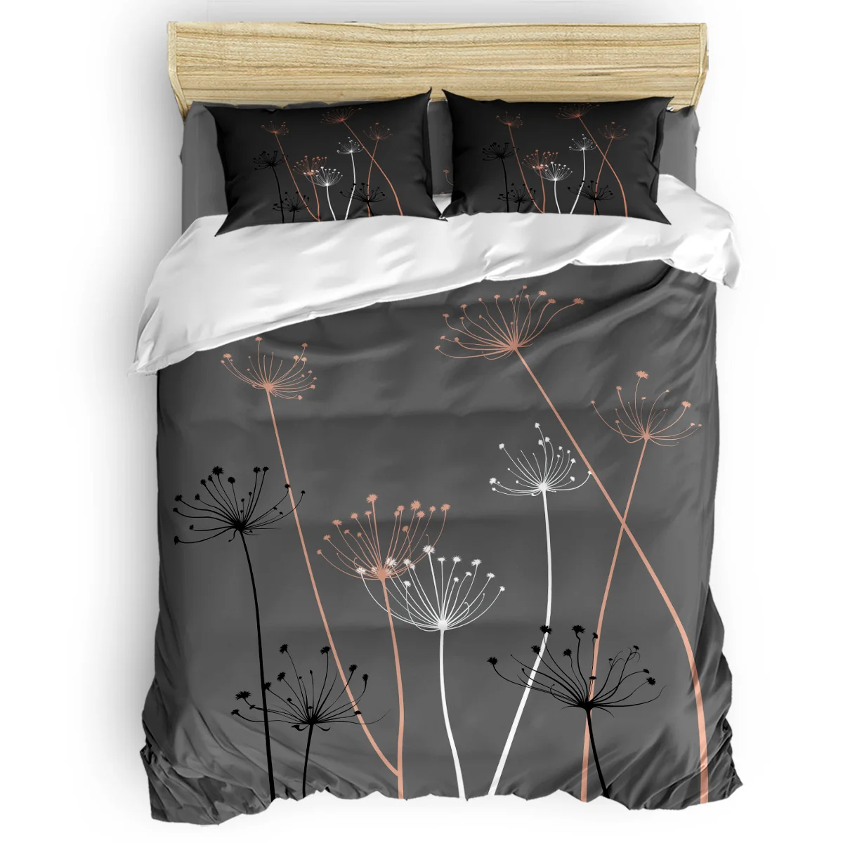 

Elegant Plant Duvet Cover Set Vintage Floral Art Design Collection of 3/4pcs Bedding Set Bed Sheet Pillowcases Cover Set