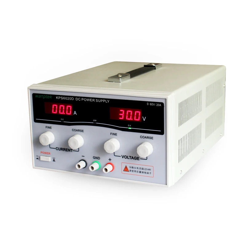 KPS6020D Высокоточный высокомощный регулируемый светодиодный двойной дисплей Импульсный источник питания постоянного тока 220 В/110 в ЕС 60 в/20А kps