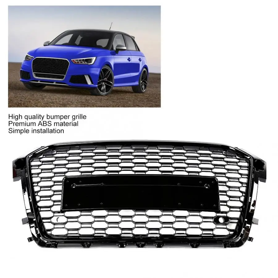 Черная решетка переднего бампера для Audi RS1 автомобильные аксессуары