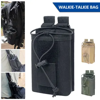 

Outdoor Universal Radio Pouch Heavy-Duty Radio Holder Walkie Talkies Nylon Holster Army Fan Supplies CS Tactical Equipment