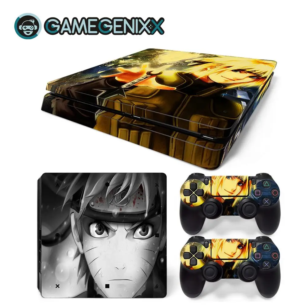 Naruto GAMEGENIXX Кожа Наклейка виниловая оберточная крышка полный набор для PS4 Slim консоли и 2 контроллеров-Наруто - Цвет: Naruto