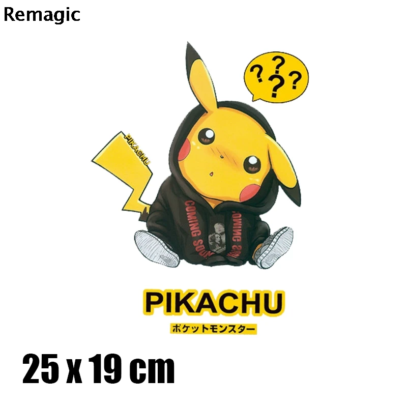 Pikachu Косплей Стич мультфильм дети железные на теплопередачи Патчи Наклейки Одежда DIY аппликации моющиеся a-уровень термопатч