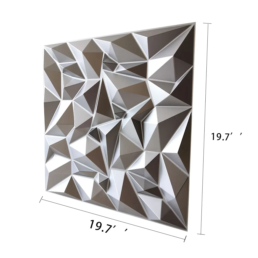 3D ARTWALL 3D стеновые панели нейтральные яркие серебряные настенные наклейки текстурированные декоративные стеновые панели 12 шт обложки 32,3 SF
