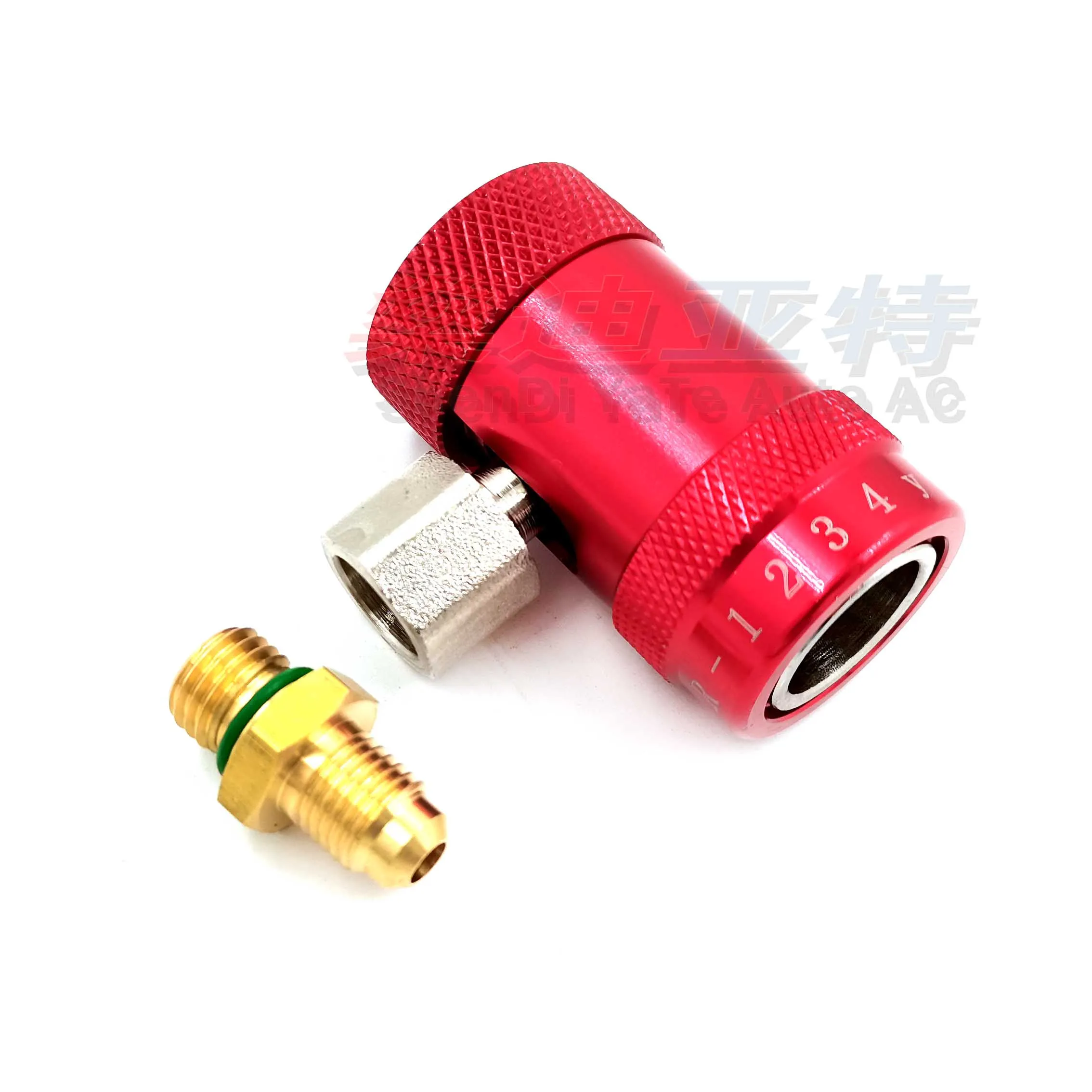 Car Air Conditioning Refrigerant Filling Tools 1 pair For R-1234yf Quick Coupler Set For Porsche Land Rover