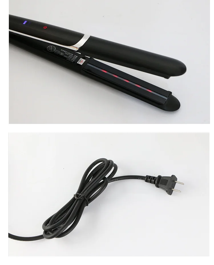 Negative Ion Hair Straightener Curler Infrared Hair Flat Iron LCD MCH Heating Fast Roll Straight Hair Splint Pro Styling Tools