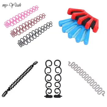 

9 Types Lady Fashion French Hair Braiding Fish Bond Weave Braid Roller with Hair Twist Styling Bun Maker DIY Hair Band Tools