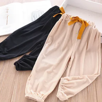 

2020 Spring and Summer Girls Lace-up Pants Children's Clothing Wholesale