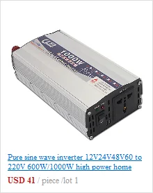 3000W4000W6000W инвертор с чистым синусом UPS12V24V до 220V Автомобильный Начальная зарядный преобразователь