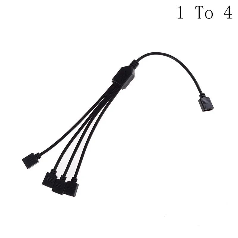 1pc Strip Accessories Female Splitter LED RGB Strips extension Cable with 4 pin For 3528 5050 LED Strips 1 to 1 2 3 4 connector - Цвет: 1pc