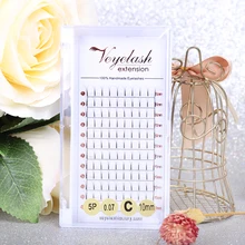 WOWANGEL 3D Россия объем Корея шелк Индивидуальные Накладные ресницы удлинение ручной работы естественные длинные норковые ресницы искусственные ресницы