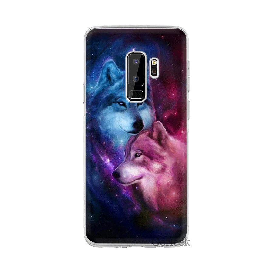 Чехол для телефона Samsung Galaxy J1 J2 J7 J5 J6 J3 Prime жесткий чехол Защита роскошный Звездный Лев волк