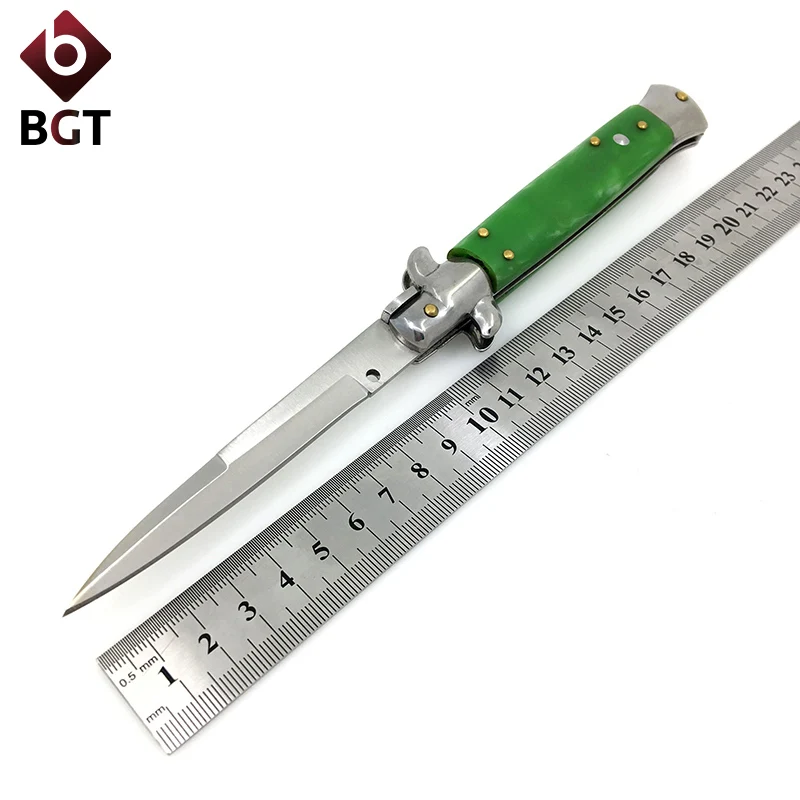 

BGT 9" Italy Pocket Folding Hunting Knife 440 Steel Combat Outdoor Survival EDC Knives Tactical Camping Portable Multi Tools