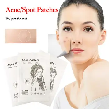 

24pcs Pimple Remover Patch Fast Treatment Acne Stickers Protects Wounded Or Troubled Areas Invisible Acne Patch Skin Care Tools