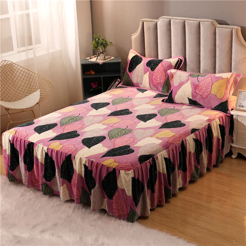 

Princess Bedding Bed Skirt Set Pillowcases Bedspreads Bed Sheets Mattress Cover King Queen Size Bed Skirt Cover No Pillowcase