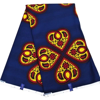 

Nigerian veritable wax African fabric wax print pagne high quality sewing material Ankara fabric wax tissue cotton 6 yard