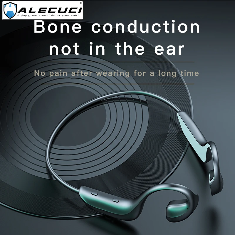 Bluetooth наушники ALECUCI с костной проводимостью и защитой от пота|Наушники гарнитуры|