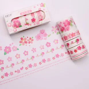 Pick up Light And Paper Tape Set SAKURA Series PDA Women's Diary DIY Bronze Decorative Sticker 5 Involved in