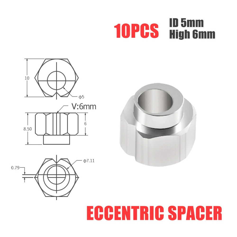 

10pcs 6mm Eccentric Spacer apply V-Slot rail V-Wheels for Reprap 3D printer OX/Shapeoko CNC DIY parts print printed