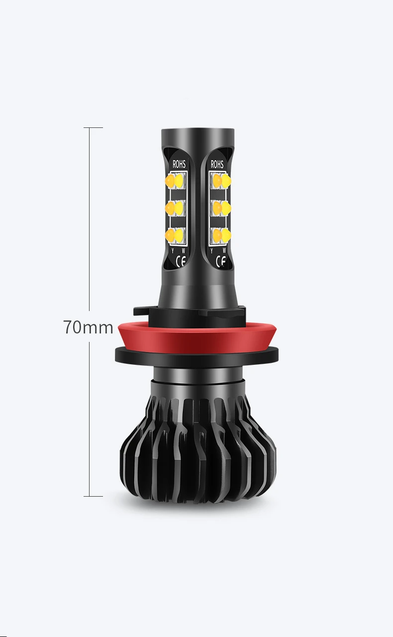 2x H8 H11 Led 4014SMD лампы Противотуманные фары светильник s светодиодный прожектор лампы светодиодные лампы светодиод Светодиодная лампа светильник лампы для citroen c2 c4 c4l c5 6000k двойной цвет