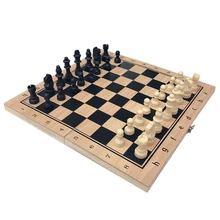 Juego de ajedrez 3 en 1 para niños y adultos, tablero de ajedrez Plegable, portátil, de viaje, 4 tamaños disponibles
