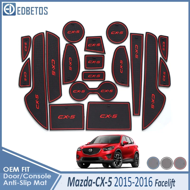 Автомобильный Гаджет коврик для Mazda CX-5 подтяжку лица CX5 CX 5 MK1 аксессуары для ремонта гелевая накладка резиновый слот для ворот коврик для чашек Tapis