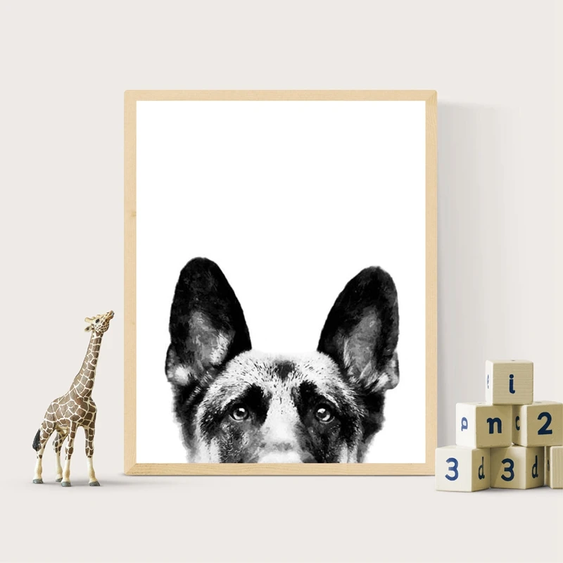 German-Shepherd-Canvas-Poster-Nursery-Wall-Art-Print-Watercolor-Pet-Dog-Painting-Nordic-Picture-Children-Bedroom (2)