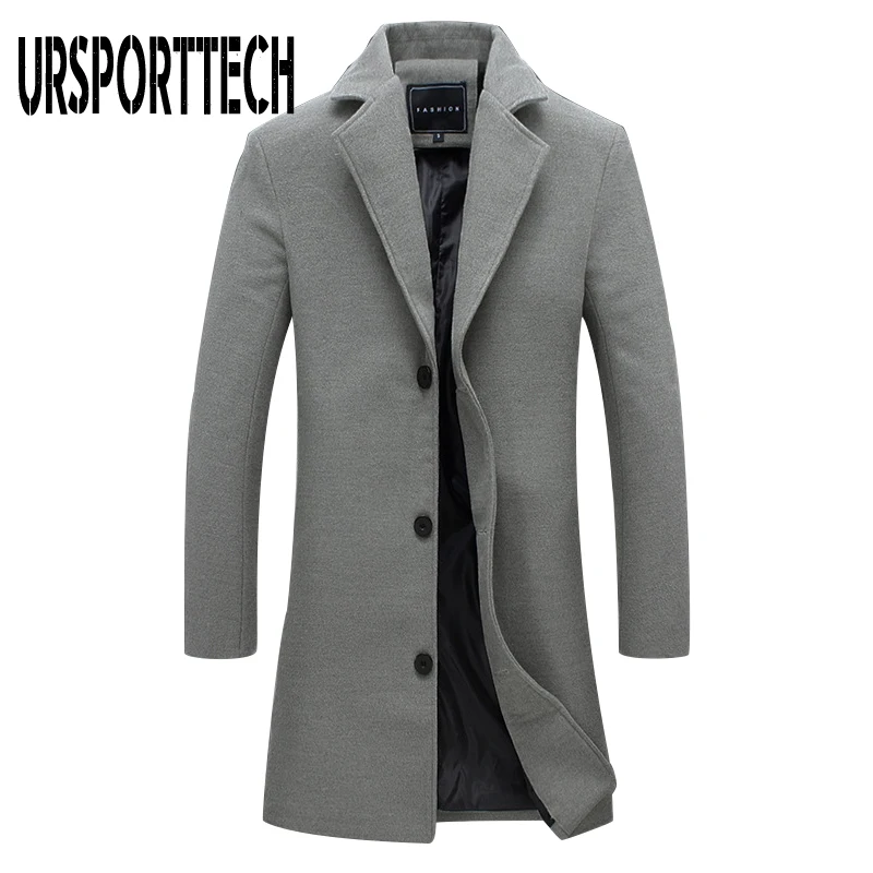 Высококачественные мужские куртки, новая мода, приталенные пальто, деловые мужские длинные зимние ветрозащитные куртки размера плюс 5XL, черные