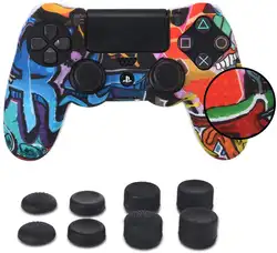 ZOMTOP19 цветов Противоскользящий силиконовый защитный чехол для sony Playstation 4 Ps4 Ds4 Pro тонкий контроллер защитная накладка крышки