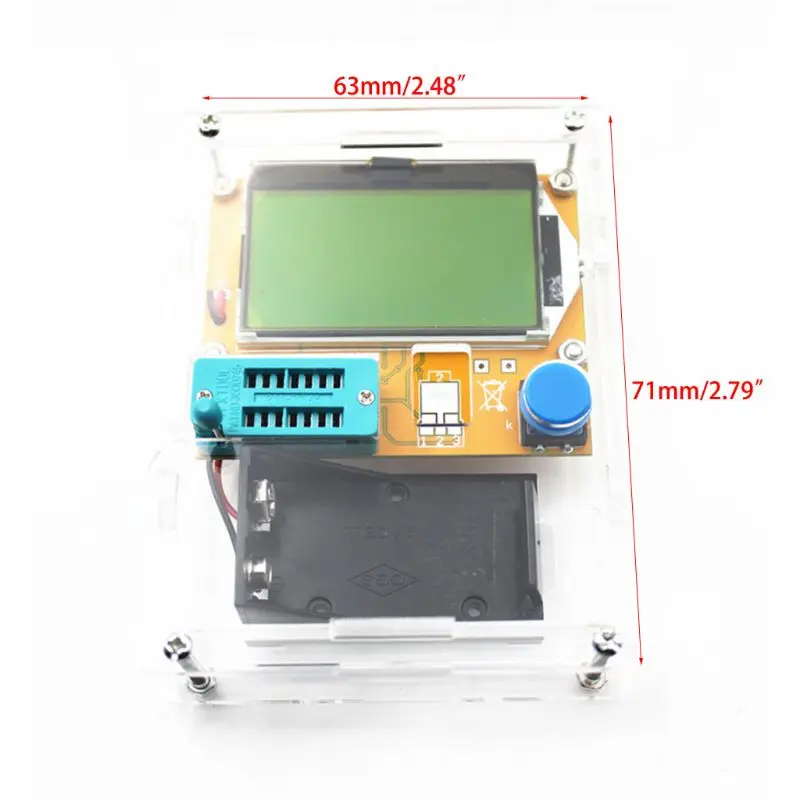 Mega328 Транзистор тестер диодный конденсатор ESR-T4 Диод Триод Емкость MOS/PNP/NPN LCR 12864
