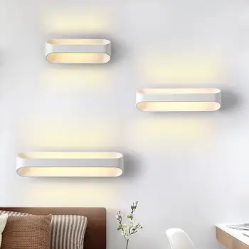 

Led Modern Wall Lamp Aluminum Sconce AC220V wall lamp For Corridor Aisle Bedroom Applique Murale Luminaire Mirror Wall Light