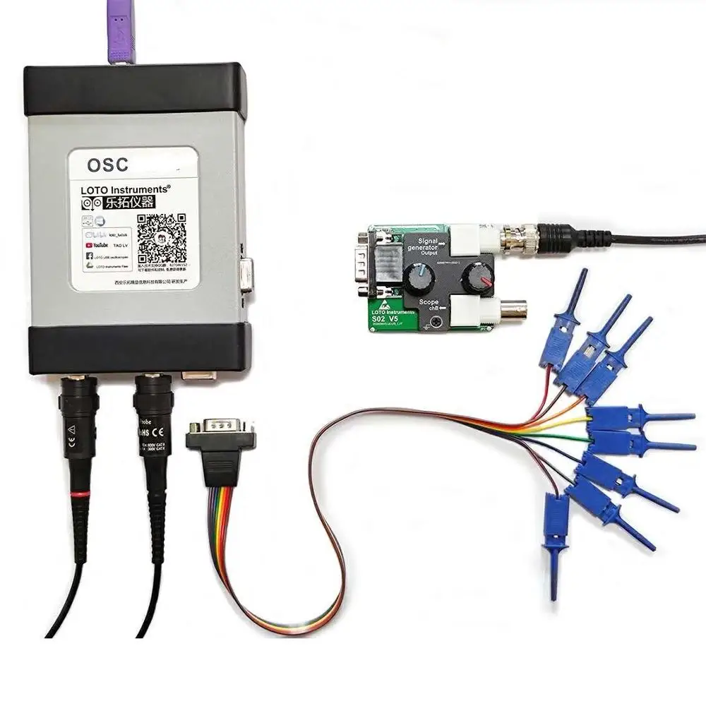 LOTO USB/осциллограф для ПК OSCA02 100 с частотой дискретизации полоса пропускания 35 МГц