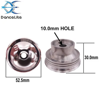 

1PC 52.5mmX30.0mmx10mm(Hole) Aluminum Smooth Light Cup Flashlight Reflector For XHP70/50/SST-40/XML T6/XML2 LEDs