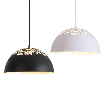 

Modern Style Hollow Pendant Light with Metal Shade