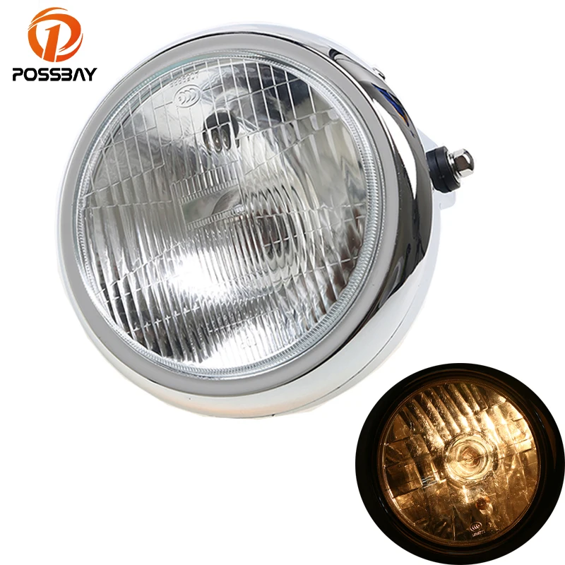 Автомобильная передняя фара POSSBAY 7 6 дюйма для мотоцикла Honda CM 125 Yamaha Suzuki Harley|lamp for|lamp