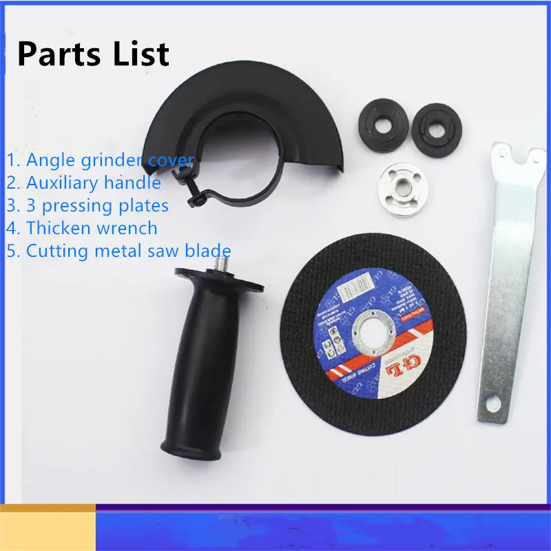 Angle grinder universal accessories set, pressure plate protection cover wrench universal polishing handle