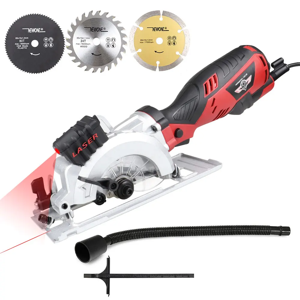  ONE 600W/705W Electric Power Tool Electric Mini Circular Saw With Laser Electric Saw For Cutting Wo