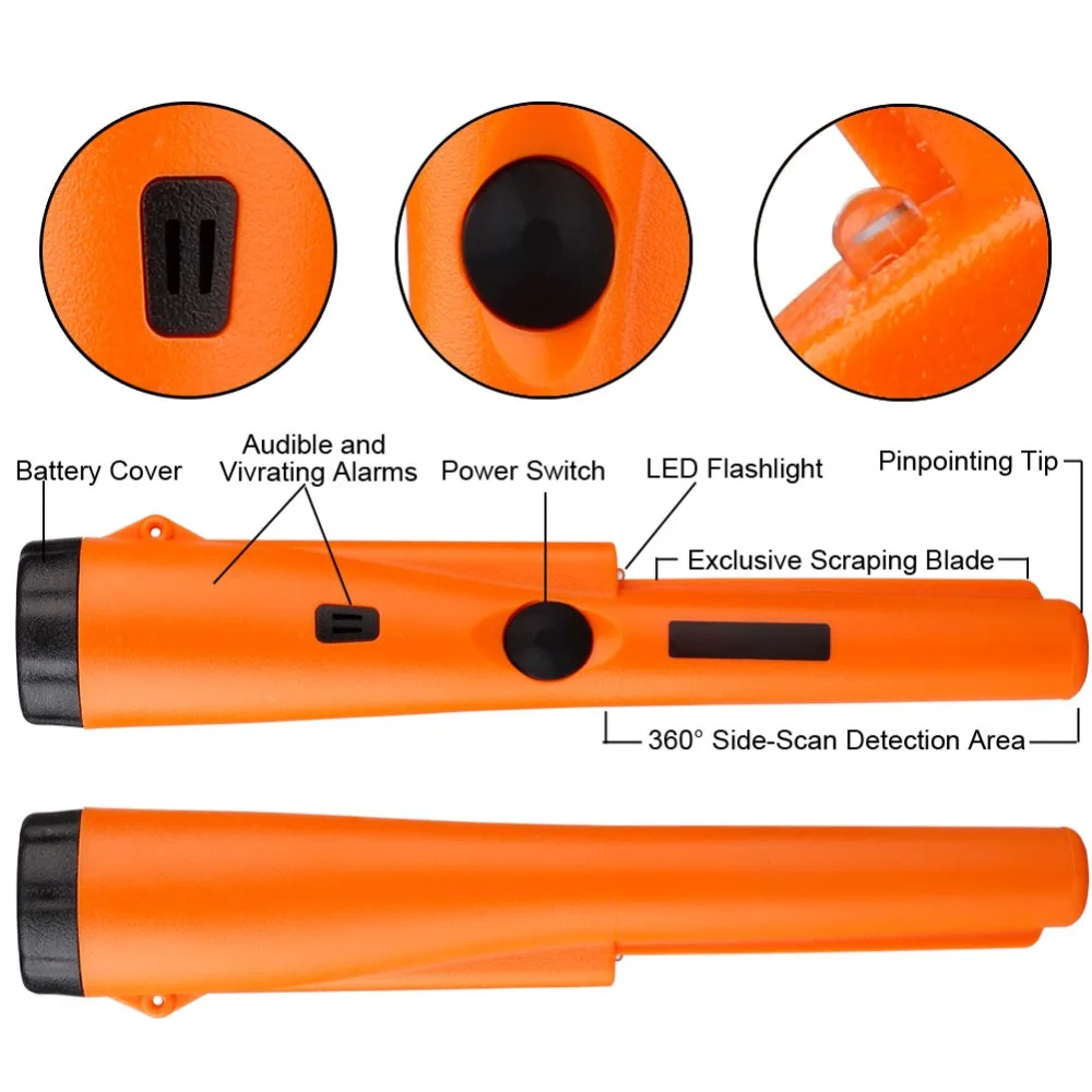 Искатель сокровища ручной металлоискатель с высокой чувствительностью определения местоположения золотой монеты серебряные ювелирные изделия IP66 водонепроницаемый детектор инструменты