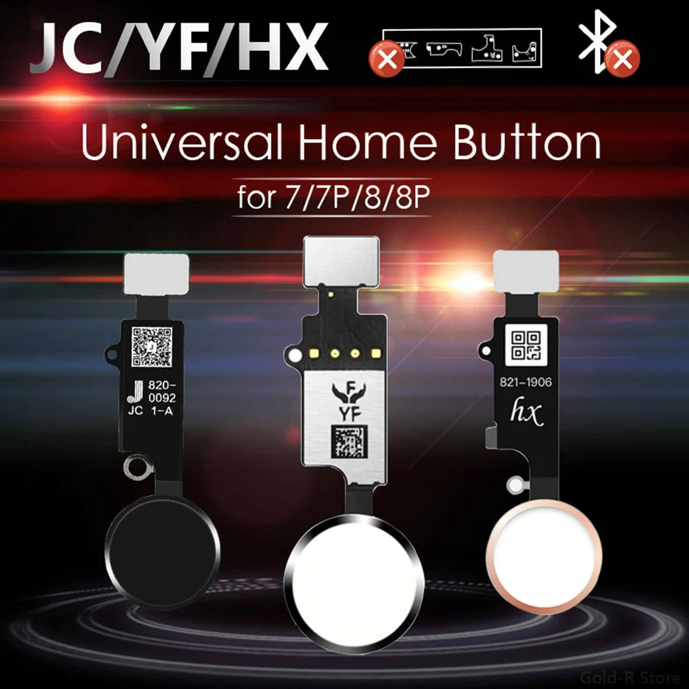 Универсальная Кнопка возврата клавиатуры JC / Meibi 5th YF HX 3rd Gen для iPhone 7 7G 8 8G Plus