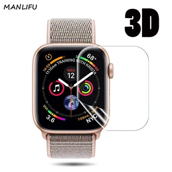 

Clear TPU Soft Full Coverage Protective Film For iwatch Apple Watch Series 4 40mm 44mm Screen Protector Cover Series 3 2 1