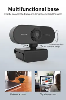 Веб-камера 1080P веб-Камера с микрофоном USB Камера Full HD 1080P камера Веб-камера для ПК компьютер видео в режиме реального времени вызова работы 4