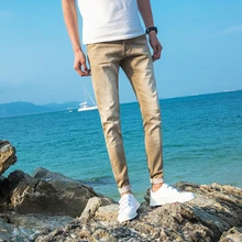 Skinny Jeans Mens Fashion Washed Retro Jean Pants Men Stretch Slim
Streetwear Hip Hop Denim Trousers Mens Biker Jeans