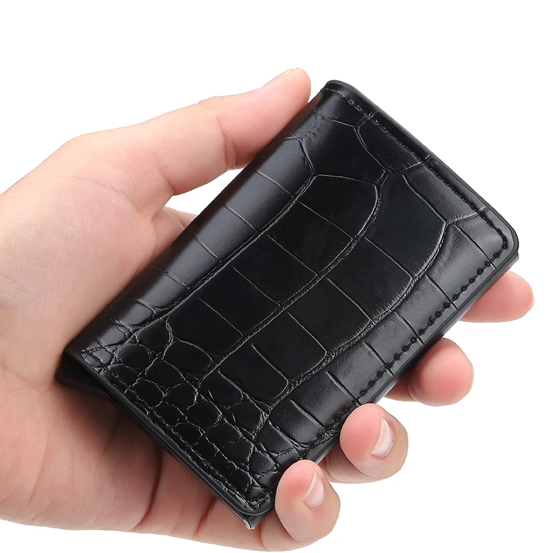 2021 New Aluminum Metal Credit Business Mini Card Wallet Man Women Smart Wallet Business Card Holder Rfid Wallet