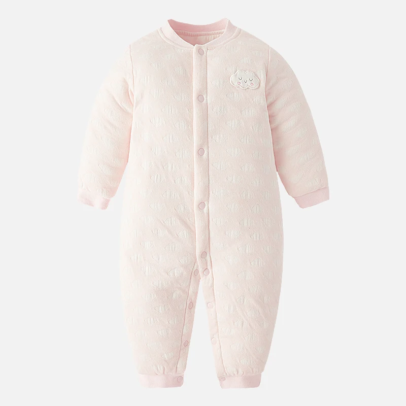 BBET 6 M-9 M baby kinder kleidung mяdchen strampler jungen strampler fryuhling Herbst baumwolle warme Kaninchen Strampler - Цвет: PINK