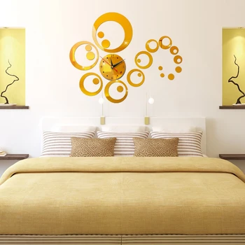 

Limited Special Offer Quartz Home Decor Modern Design Acrylic Mirror Wall Clock Wall Stickers Wallpaper Diy Clocks Free Shipping